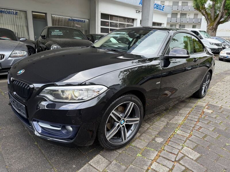 Schwarz Gebraucht 2016 BMW 218 Sport Line Coupé | 14.990 € (Etwas zu teuer) - Bild 1/4