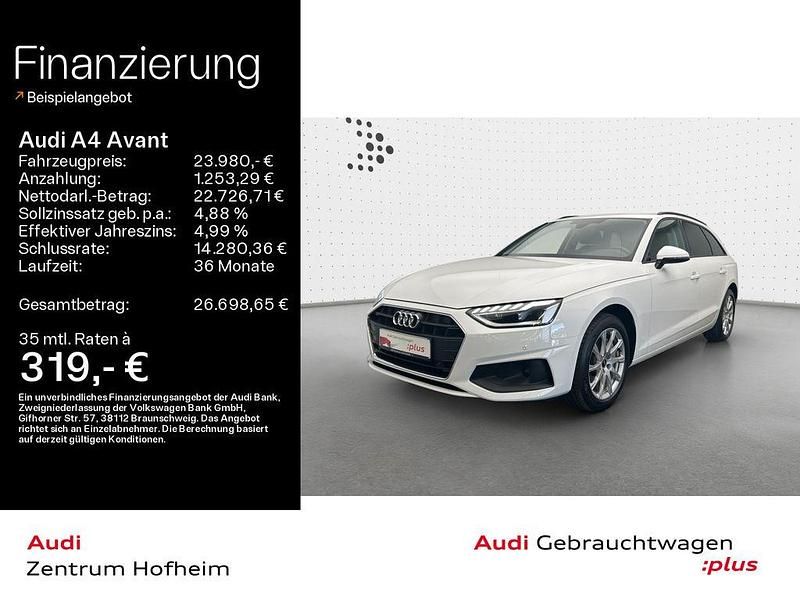 Ibisweiß Gebraucht 2022 Audi A4 Design Kombi | 23.980 € (Guter Preis) - Bild 1/4
