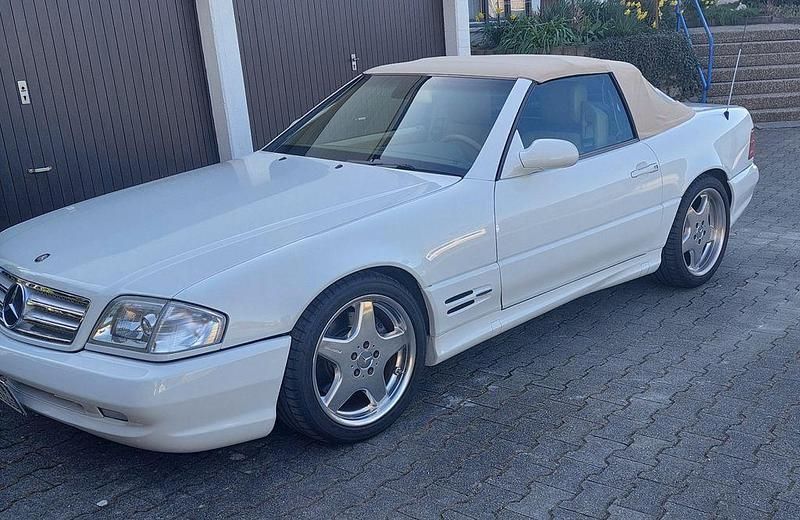 Weiß Gebraucht 1999 Mercedes SL500 AMG Cabrio | 18.900 € (Superpreis) - Bild 1/4