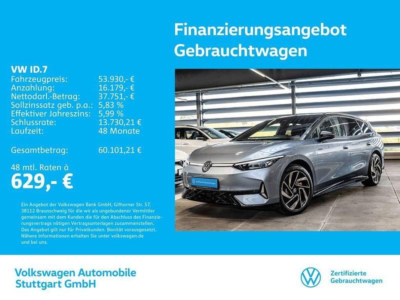 Stonewashed blue metallic/schw Gebraucht 2025 VW ID.7 Limousine | 53.930 € - Bild 1/4