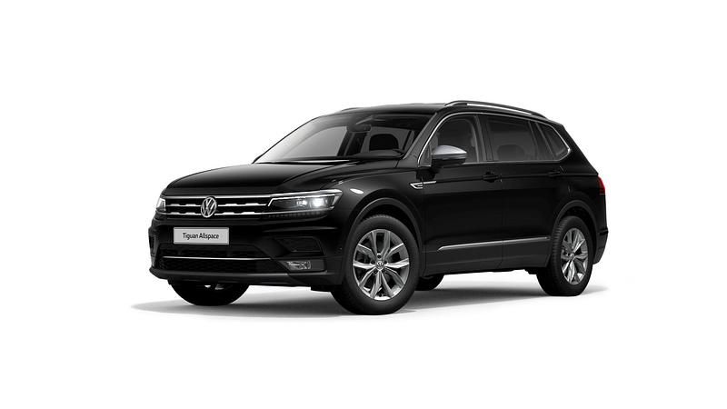 Schwarz Gebraucht 2021 VW Tiguan Allspace Highline SUV | 32.190 € (Superpreis) - Bild 1/3