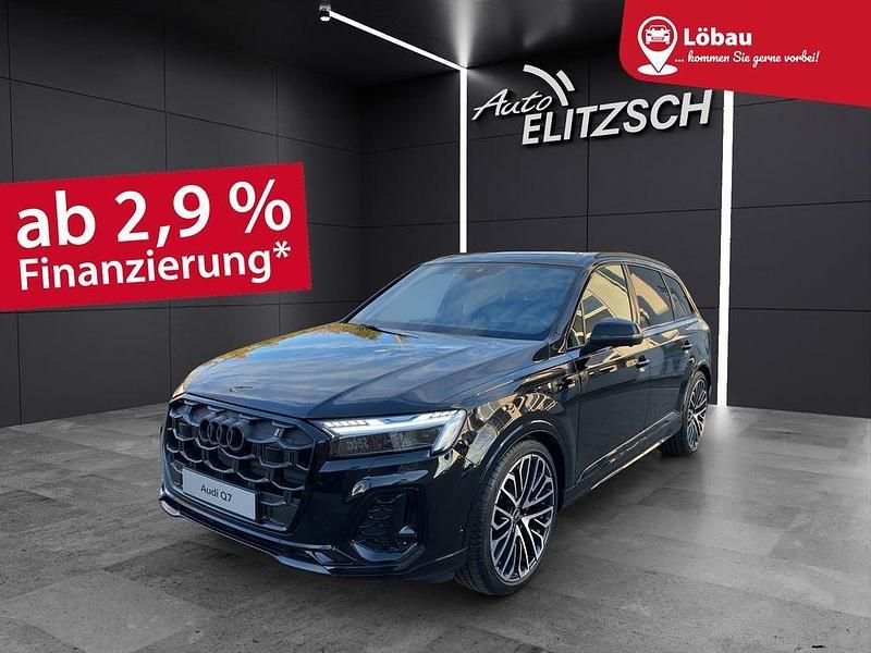 Mythosschwarz metallic Gebraucht 2025 Audi Q7 S-Line SUV | 109.985 € - Bild 1/4