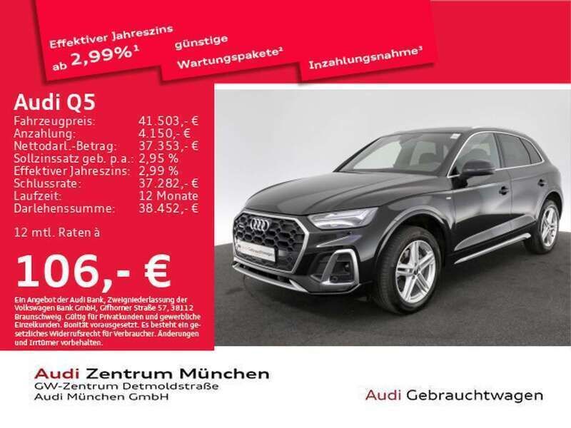 Mythosschwarz metallic Gebraucht 2022 Audi Q5 Ambiente SUV | 41.503 € (Fairer Preis) - Bild 1/2
