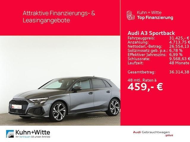 Daytonagrau perleffekt Gebraucht 2023 Audi A3 S-Line | 31.425 € (Etwas zu teuer) - Bild 1/3