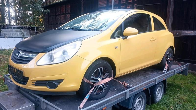 Gelb Gebraucht 2009 Opel Corsa Kleinwagen | 1.000 € (Superpreis) - Bild 1/4