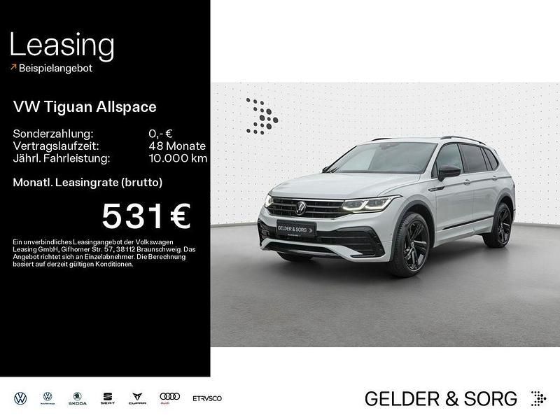 Oryxweiß perlmutteffekt Gebraucht 2023 VW Tiguan Allspace R-line SUV | 47.480 € (Teuer) - Bild 1/4