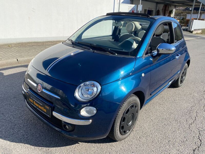 Blau Gebraucht 2013 Fiat 500 Lounge Cabrio | 5.990 € (Fairer Preis) - Bild 1/4