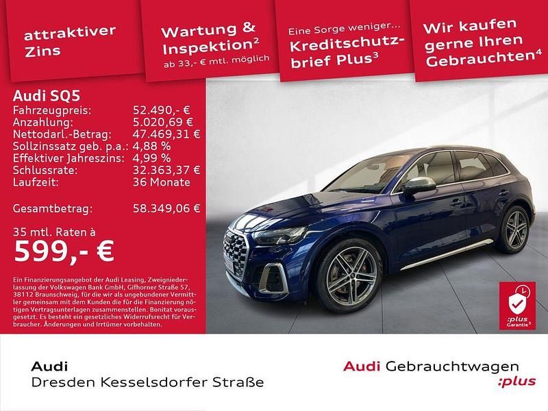 Gebraucht Audi SQ5 Ambiente 341 PS (250 kW) 2023 Navarrablau metallic SUV