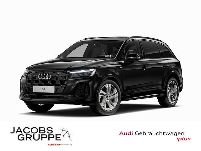 Mythosschwarz metallic Gebraucht 2024 Audi Q7 S-Line SUV | 69.820 € (Superpreis) - Bild 1/4