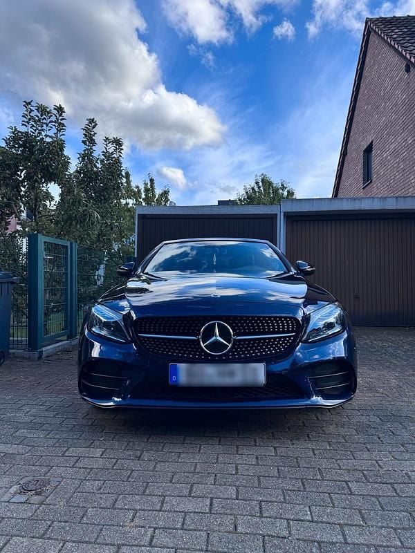 Blau Gebraucht 2020 Mercedes C300 AMG line Cabrio | 34.999 € (Guter Preis) - Bild 1/4