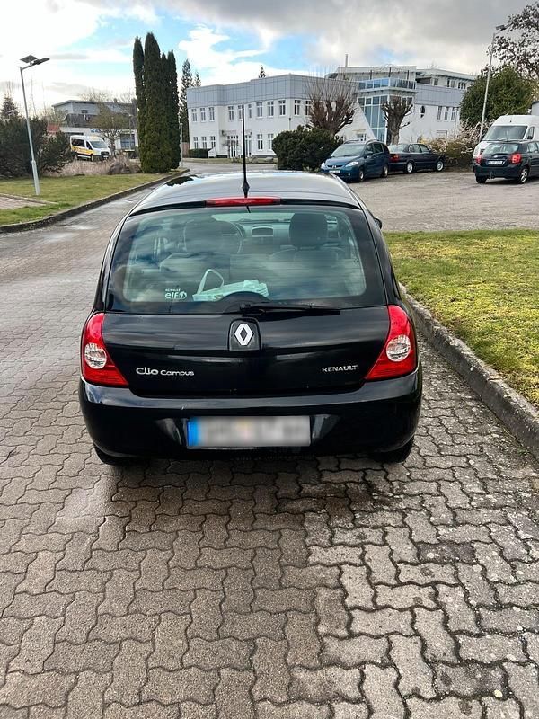Gebraucht Renault Clio II Campus 60 PS (44 kW) 2007 Schwarz Kleinwagen