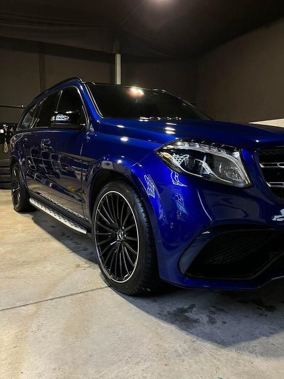 Blau Gebraucht 2018 Mercedes GLS63 AMG SUV | 54.350 € (Fairer Preis) - Bild 1/4