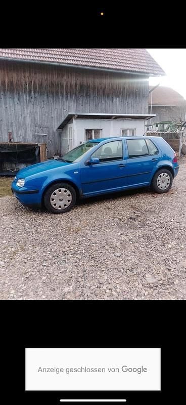 Blau Gebraucht 2001 VW Golf IV Kleinwagen | 500 € (Superpreis) - Bild 1/4