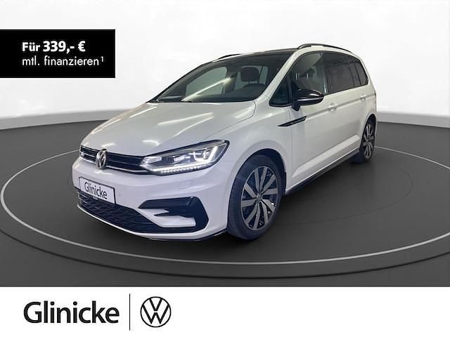 Oryxwhite perlmutteffekt Gebraucht 2020 VW Touran R-line Van / Kleinbus | 31.880 € (Teuer) - Bild 1/3