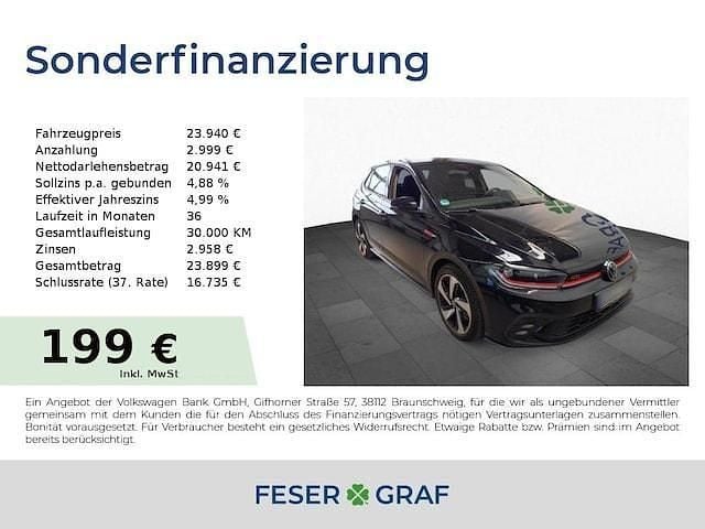 Schwarz Gebraucht 2022 VW Polo GTI Limousine | 23.940 € (Fairer Preis) - Bild 1/1