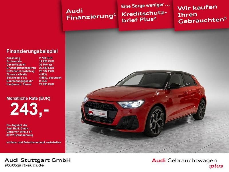 Progressivrot metallic mythosschwarz metallic Gebraucht 2024 Audi A1 Sportback S-Line Kleinwagen | 32.999 € (Teuer) - Bild 1/2