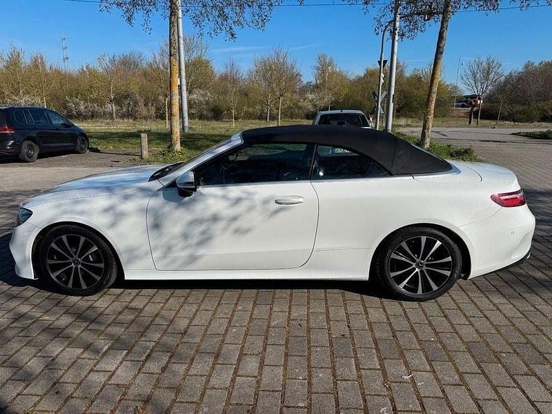 Brugt Mercedes E200 AMG line 184 HK (135 kW) 2018 Hvid Cabriolet