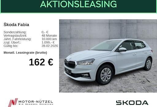Neu Skoda Fabia Essence 95 PS (69 kW) 2026 Weiß Limousine