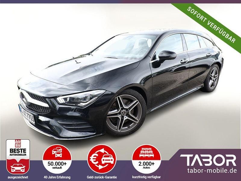 Schwarz Gebraucht 2021 Mercedes CLA200 Shooting Brake AMG line Kombi | 28.988 € (Etwas zu teuer) - Bild 1/4