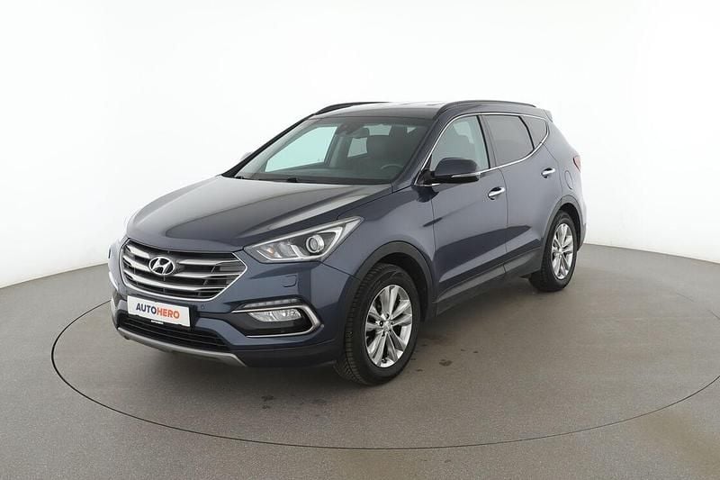 Blau Gebraucht 2017 Hyundai Santa Fe Style SUV | 15.730 € (Superpreis) - Bild 1/3