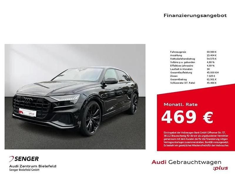 Gebraucht Audi Q8 S-Line 286 PS (210 kW) 2023 Schwarz SUV