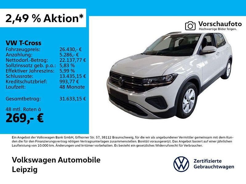 Grau Gebraucht 2024 VW T-Cross Life SUV | 26.430 € (Fairer Preis) - Bild 1/3