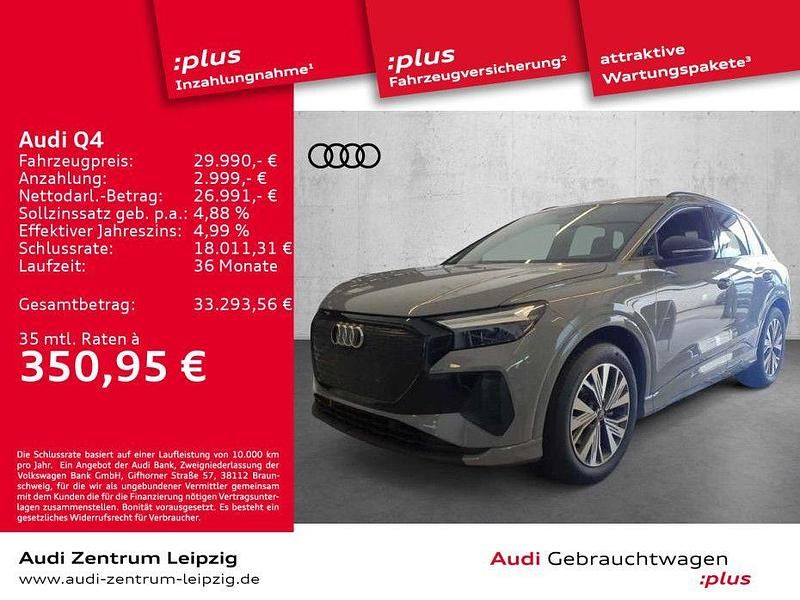 Kieselgrau Gebraucht 2022 Audi Q4 e-tron Ambiente SUV | 29.990 € (Etwas zu teuer) - Bild 1/3