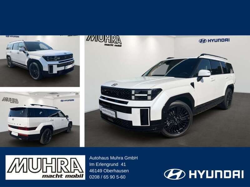 Creamy white Gebraucht 2024 Hyundai Santa Fe Blackline SUV | 53.989 € - Bild 1/4