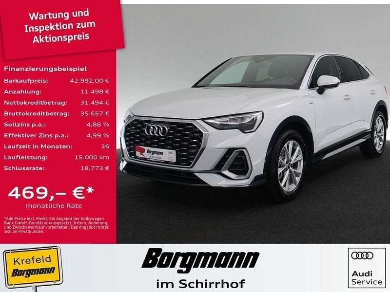 Weiss / gletscherweiss Gebraucht 2023 Audi Q3 Sportback S-Line SUV | 42.992 € (Fairer Preis) - Bild 1/4