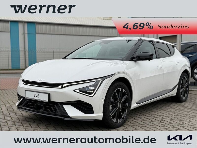 Snow white pearl Gebraucht 2024 Kia EV6 GT-Line SUV | 52.880 € (Fairer Preis) - Bild 1/4