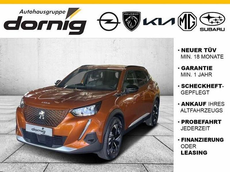 Orange fusion metallic Gebraucht 2023 Peugeot e-2008 Allure SUV | 23.390 € (Fairer Preis) - Bild 1/3