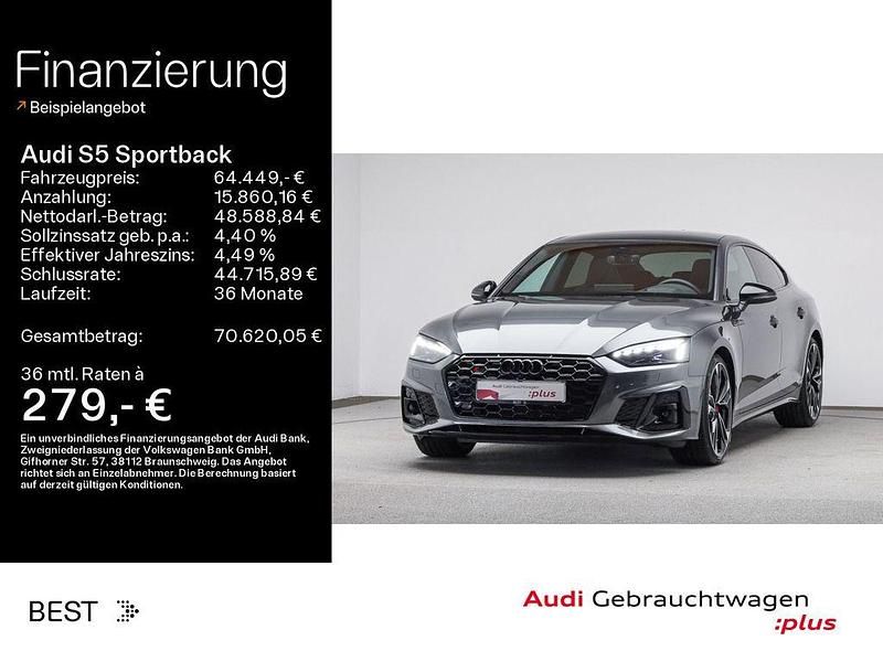 Grau Gebraucht 2025 Audi S5 Sportback Sport Kleinwagen | 64.449 € (Fairer Preis) - Bild 1/4