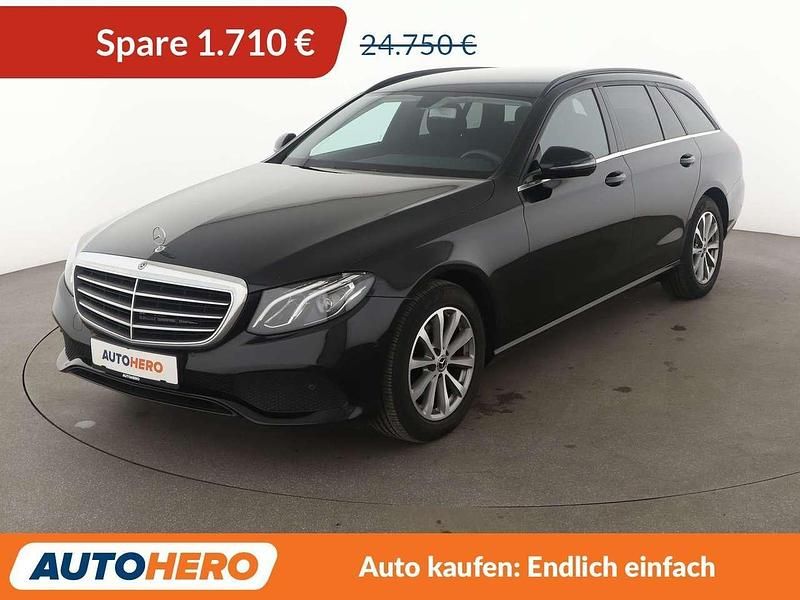 Schwarz baltic black Gebraucht 2018 Mercedes E200 Kombi | 23.040 € (Guter Preis) - Bild 1/3