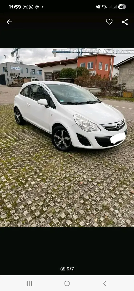 Second-hand Opel Corsa 85 CP (62 kW) 2012 Alb Hatchback