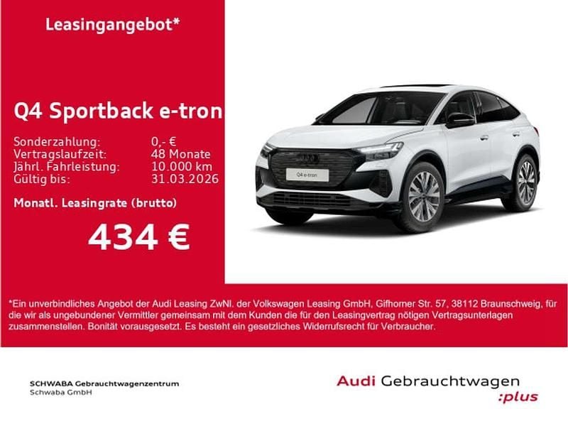 Gebraucht Audi Q4 e-tron S-Line 210 kW (286 PS) 2025 Gletscherweiß metallic SUV