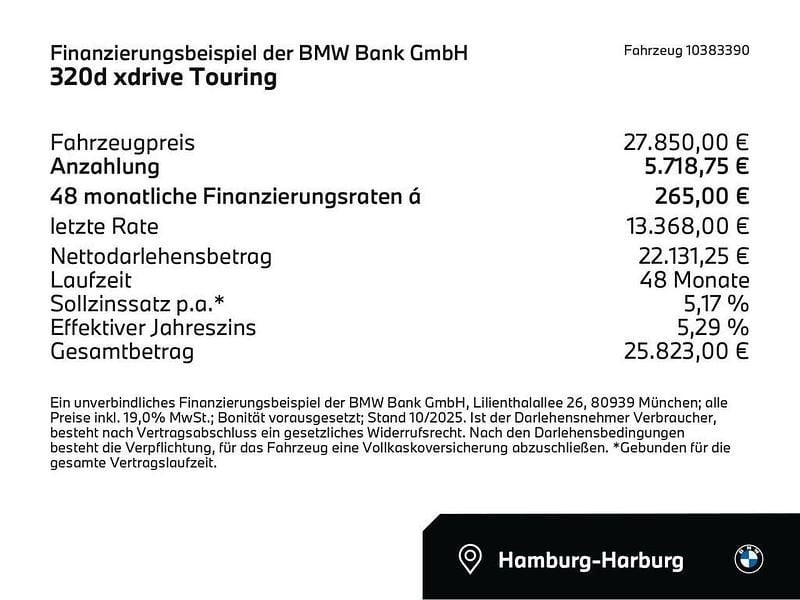 Mineralgrau (grau) Gebraucht 2022 BMW 320 Shadowline Kombi | 27.850 € (Etwas zu teuer) - Bild 1/1