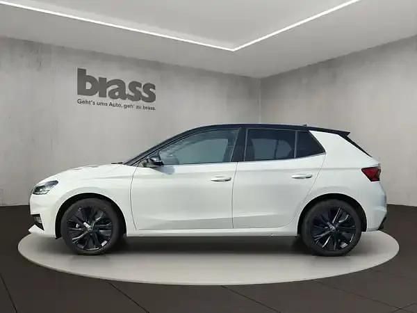 Gebraucht Skoda Fabia Style 110 PS (80 kW) 2022 Moonweiß perleffekt / blackmagic perleffekt Kleinwagen