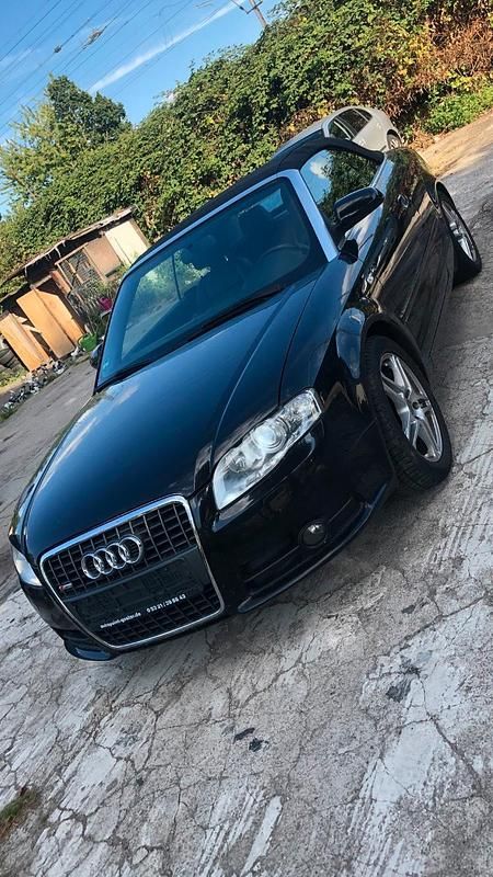 Schwarz Gebraucht 2009 Audi A4 Cabriolet S-Line Cabrio | 4.350 € (Superpreis) - Bild 1/4