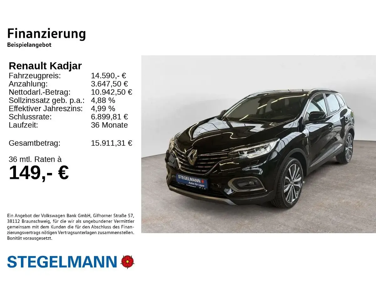 Gebraucht Renault Kadjar Bose Edition 159 PS (116 kW) 2019 Schwarz SUV