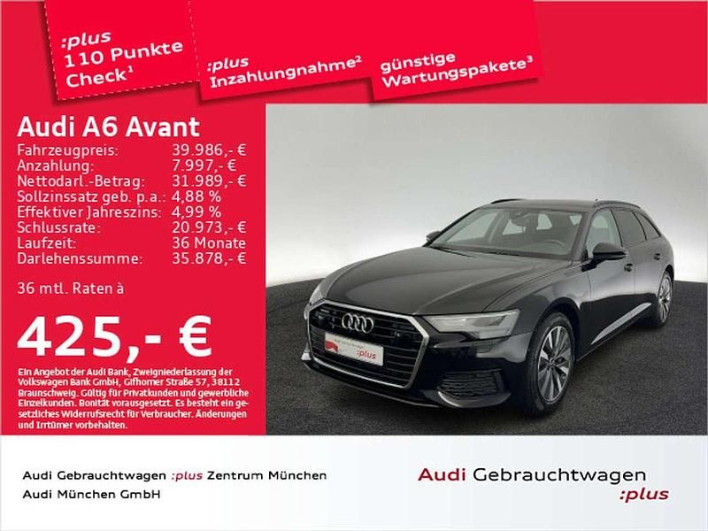 Brillantschwarz Gebraucht 2023 Audi A6 Comfort Kombi | 39.986 € (Guter Preis) - Bild 1/2