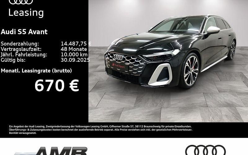 Schwarz Neu 2024 Audi S5 Ambiente Kombi | 85.950 € - Bild 1/4