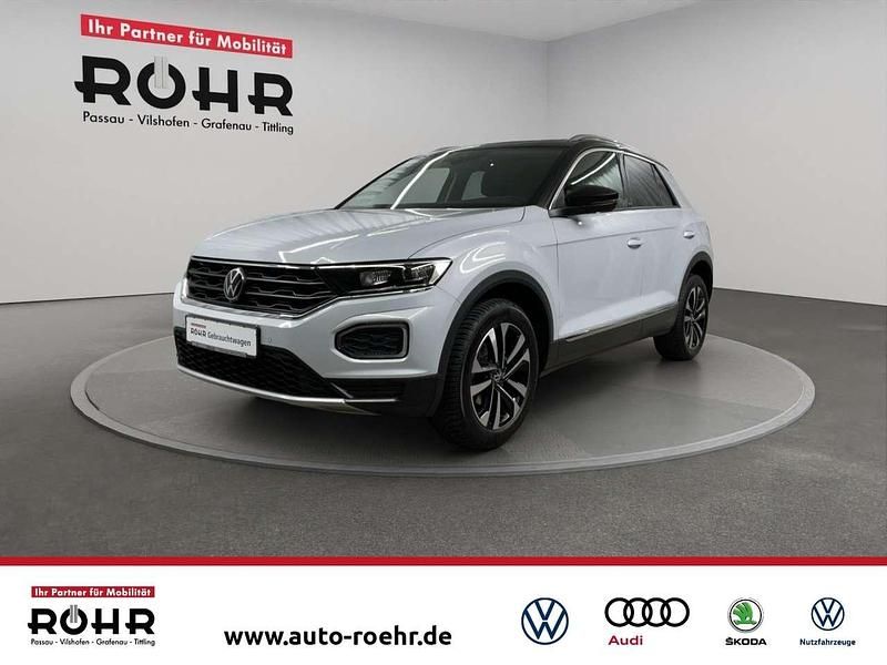 White silver metallic / schwar Gebraucht 2021 VW Tiguan Allspace United SUV | 21.680 € (Superpreis) - Bild 1/4