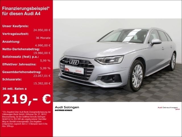 Florettsilber metallic, solid Gebraucht 2019 Audi A4 Sport Kombi | 24.950 € (Guter Preis) - Bild 1/3