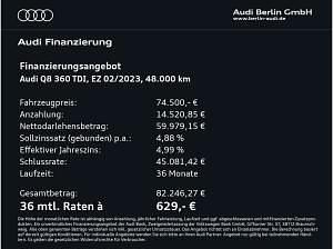 Gebraucht Audi Q8 286 PS (210 kW) 2023 Grau (daytonagrau perleffekt) SUV