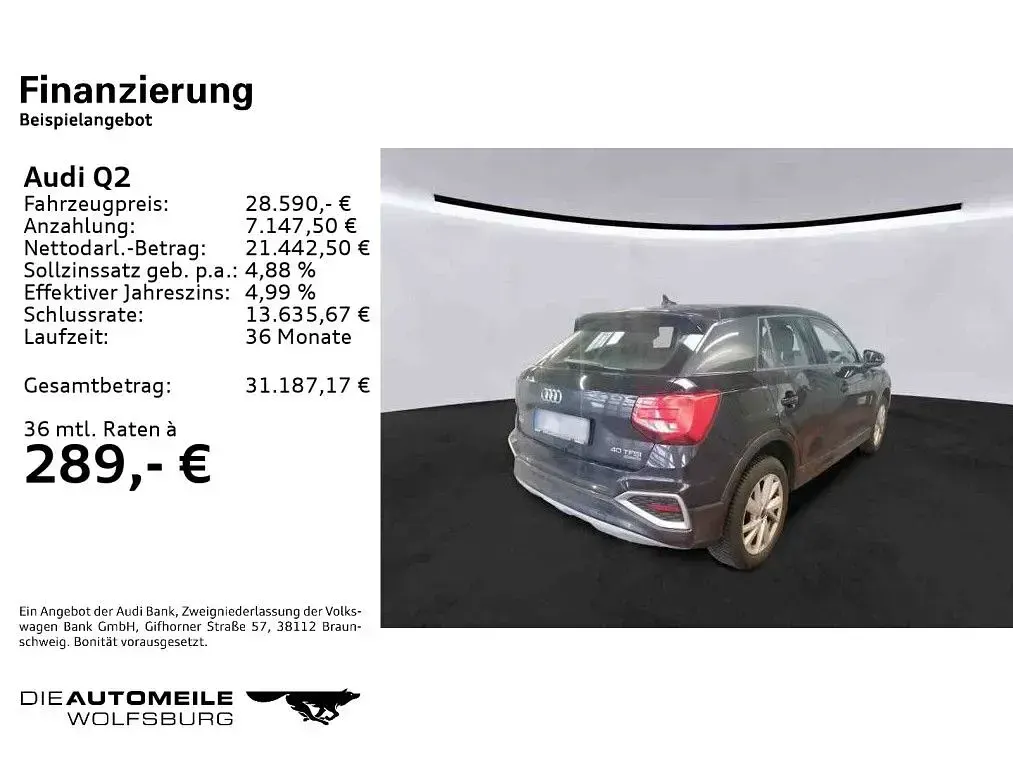 Gebraucht Audi Q2 Advanced Plus 190 PS (139 kW) 2023 Mythosschwarz metallic SUV