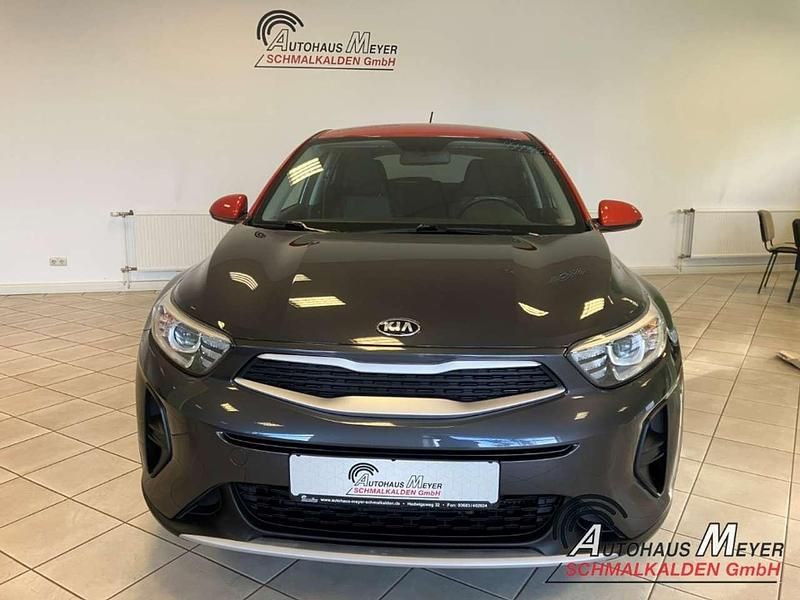 Gebraucht Kia Stonic Edition 7 120 PS (88 kW) 2019 (aax) graphite met./orange SUV