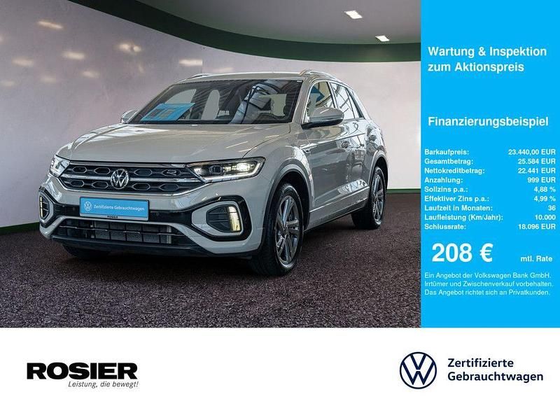 Grau / ascotgrau Gebraucht 2024 VW T-Roc R-line SUV | 23.440 € (Fairer Preis) - Bild 1/4