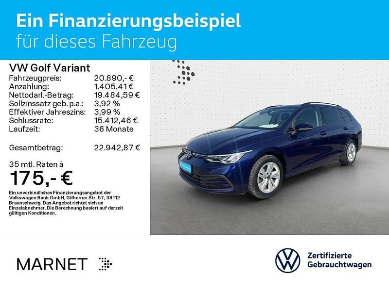 Gebraucht VW Golf VIII Life 150 PS (110 kW) 2022 Atlantik blue metallic Kombi