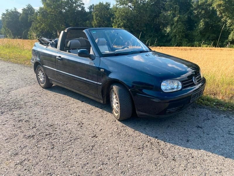 Schwarz Gebraucht 1999 VW Golf Cabriolet Cabrio | 1.890 € (Superpreis) - Bild 1/4