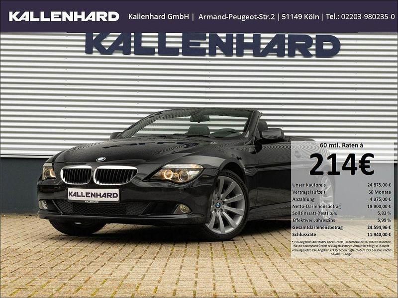 Black sapphire metallic Gebraucht 2007 BMW 630 Cabriolet Performance Cabrio | 24.875 € (Teuer) - Bild 1/4